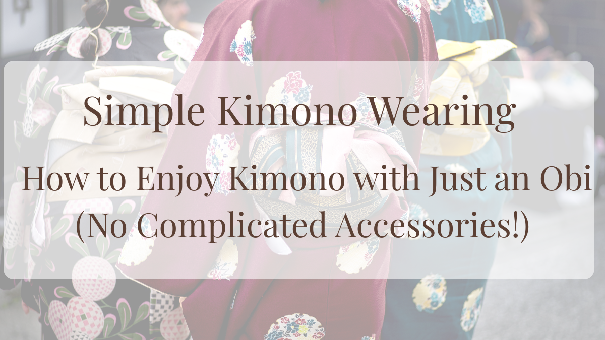 simple kimono wearing