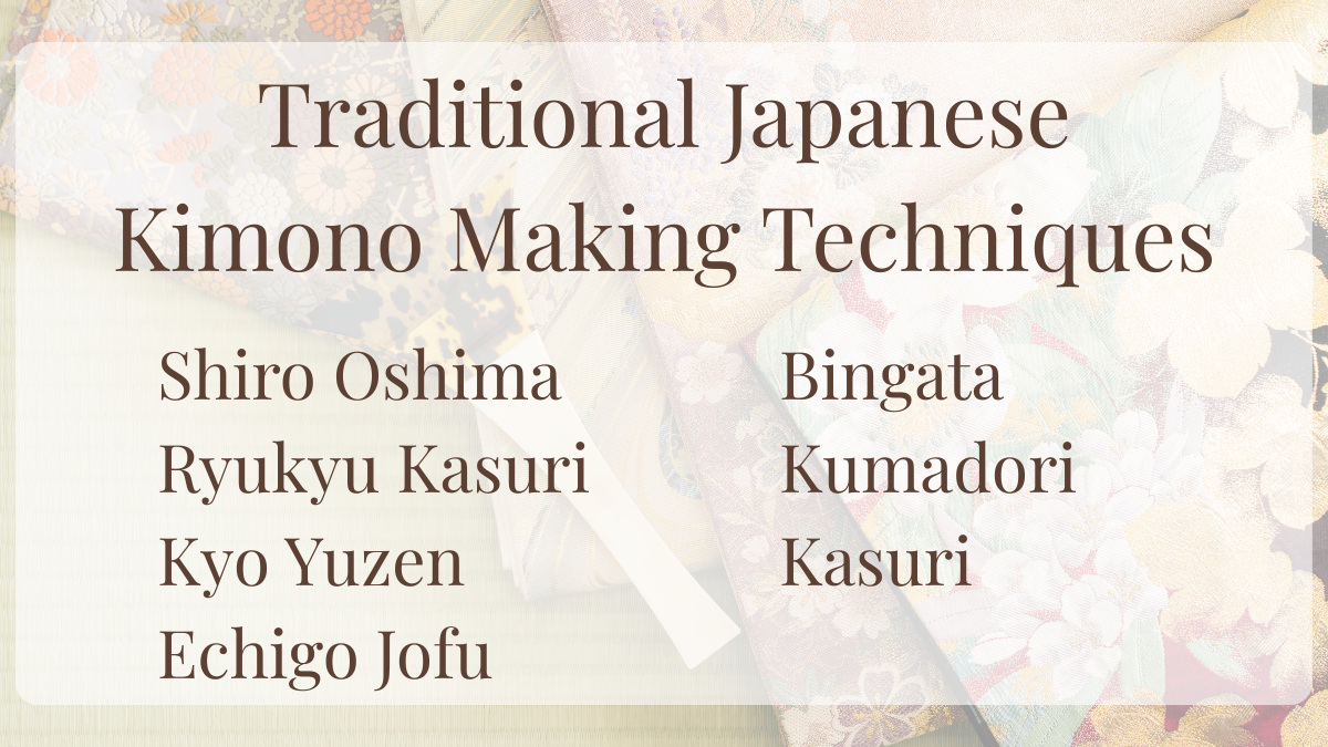kimono traditional techniques